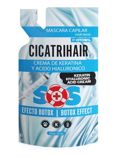 Doypack  Cicatrihair De Keratina Y Acido Hialuronico X250g 