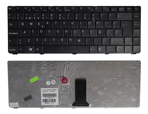 Teclado Sony Vaio Vgn-nr Pcg-7111l V072078bk1 Negro Español