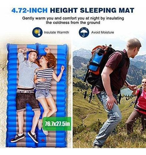 Sgodde Cojin Dormir Para Camping Extra Grueso