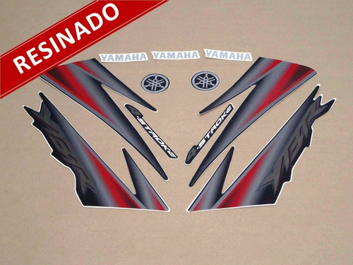 Kit Adesivos Ybr 125 2005 Preta Resinado 00944