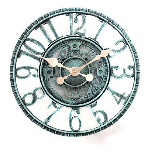 Lilyshome 12inch Polyresin Peltre Reloj De Pared Interior O