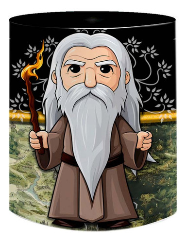 Caneca De Porcelana Do Senhor Dos Anéis Saruman Mago Sauron