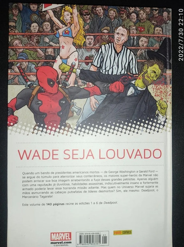 Hq Deadpool Meus Queridos Presidentes Capa Dura