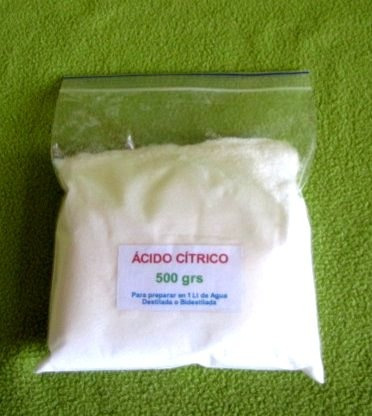 Ácido Cítrico, Comestible, 500 Grs