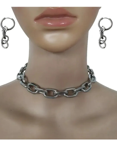 Collar Gargantilla Aretes Pendiente Cadena Mujer Joyeria Dar