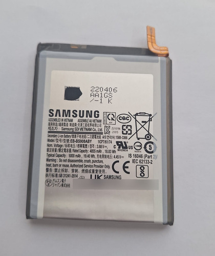 Bateria Samaung S22 Ultra Original Eb-bs908aby (Usado)