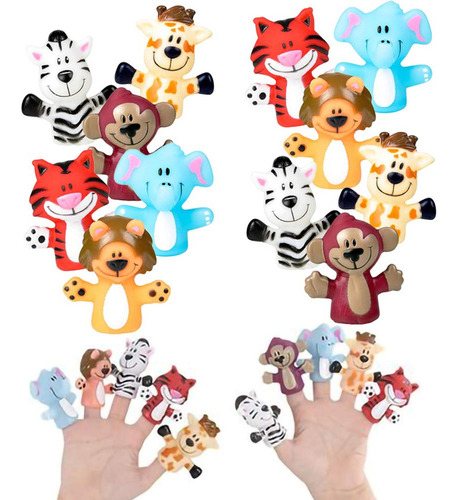 The Dreidel Company Zoo Animal Finger Puppet, Divertidos Rec