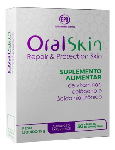 Suplemento Alimentar Oral Skin 30 Cápsulas