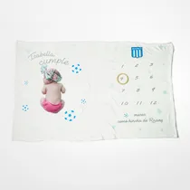 Comprar Manta De Crecimiento Mes A Mes Bebe Personalizada Futbol