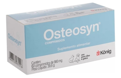 Osteosyn 660mg 60 Comprimidos P/ Cães Konig