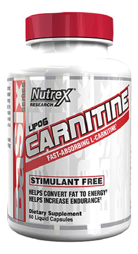 Carnitina Nutrex  Lipo-6  60ct  Quemador