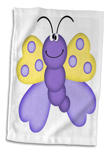 Toalla Con Personaje De Dibujos Animados De Mariposas Amaril