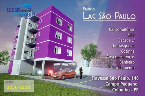 Imagem 6 de 15 de Excelentes Apartamentos Com Sacada E Churrasqueira Em Colombo Use Seu Fgts - 827