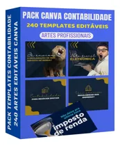 Comprar 240 Artes Canva Contabilidade Editável Para Mídias Sociais