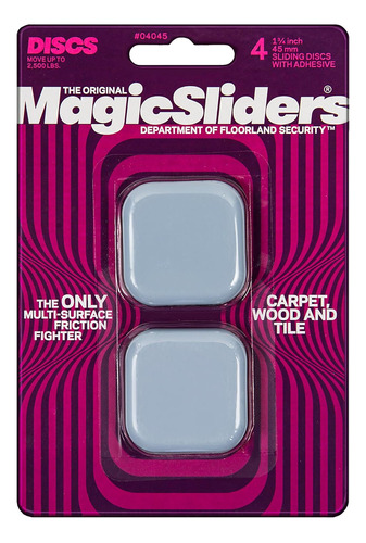 Lp 4045 1-3/4  Magic Slider, Azul, 4 Piezas (paquete De...