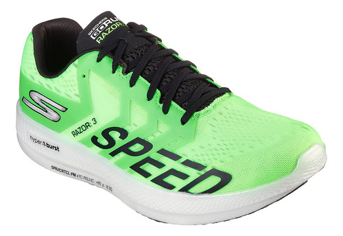 Championes Skechers Gorun Razor 3 De Hombre Verde