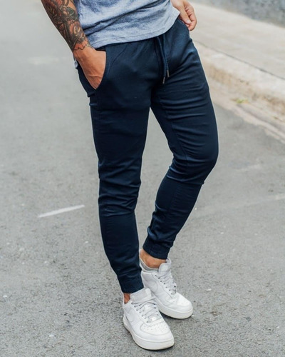 Pack 2 Jogger Gabardina Elastizada Liviana Con Cordón