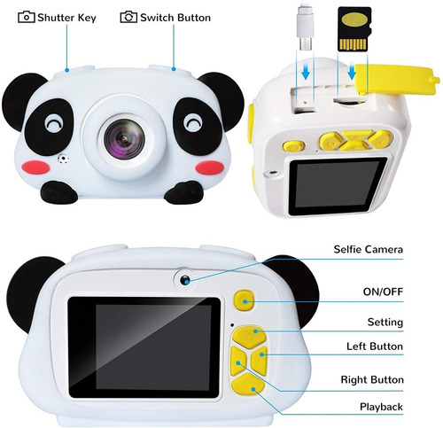 Cámara Digital De 12.0mp 1080p Para Niños