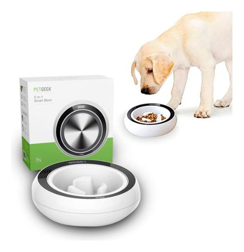 Comedero Smart Para Perro Petgeek 2-in-1 Smart Bowl Balanza