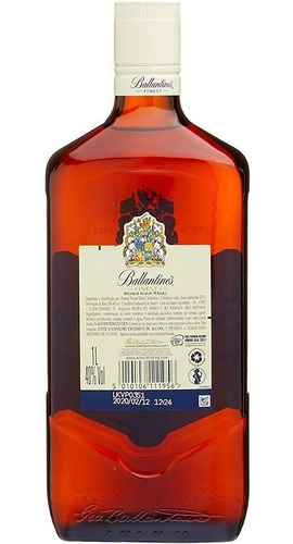 Imagem 3 de 6 de Ballantine's Finest Whisky 1 Litro C/ Nota Fiscal E Selo Ipi