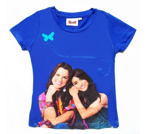 Camiseta Nickelodeon Grachi Niña Talla 6 Color Azul