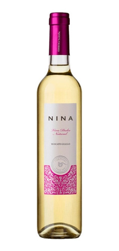 Imagen 1 de 10 de Vino Nina Dulce Natural Moscato Giallo 500ml. San Huberto