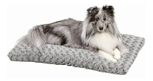 Midwest Quiet Time Pet Bed Deluxe Gray Ombre Swirl 29  X 21 