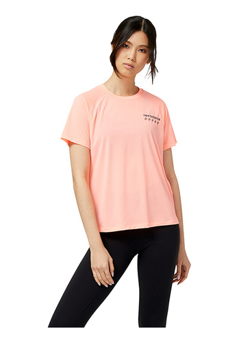 Remera New Balance Accelerate Pacer De Mujer - Wt3124 Energy