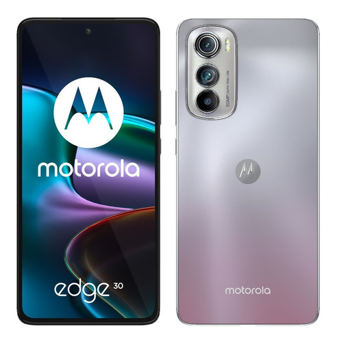 Smartphone Motorola Edge 30 8gb 50mp Con Nfc Android 12 Color Plata ópalo