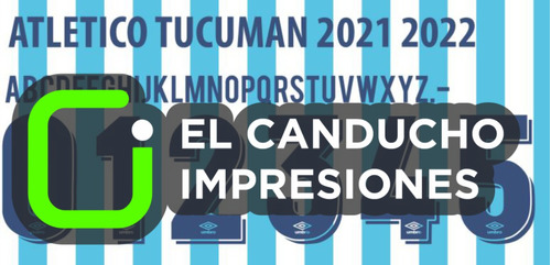 Tipografia Vectorizada Atletico Tucuman 2021-2022