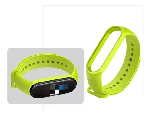 3 Correas Mi Band 5 Xiaomi en Amarillo, Naranja y Azul Rey + Cargador  Repuesto