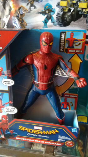 Spiderman Traje Avanzado 40 Frases Con Luz Y Sonido 