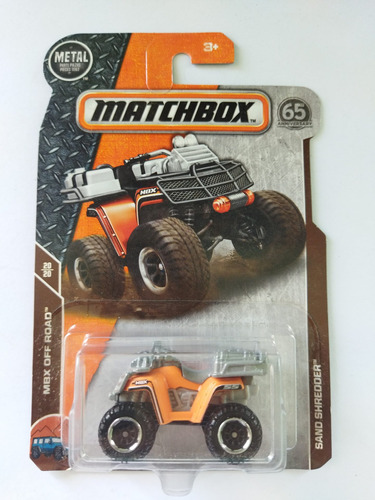 Matchbox Sand Shredder Quad Cuatrimoto Naranja 20/20