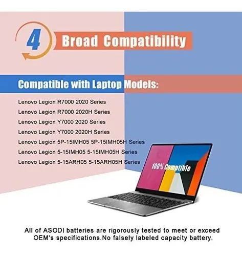 Bateria Notebook Lenovo L19c4pc1 / 5b10w86194; L19c4pc0