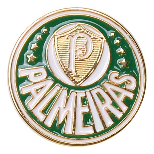 Boton Pin Palmeiras Verdão Escudo Broche Times Cor Verde