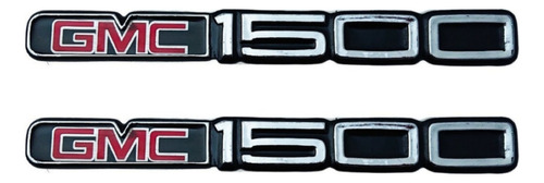 Par Emblemas Laterales Sierra Gmc 1500 Cromados 1988-1999 