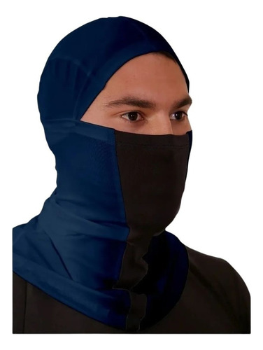 Touca Ninja Mascara Balaclava Camuflada Uv50+ Outdoor Sports Cor Marinho