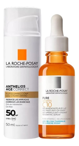 La Roche Posay Vitamin C10 Serum + Anthelios Age Correct 