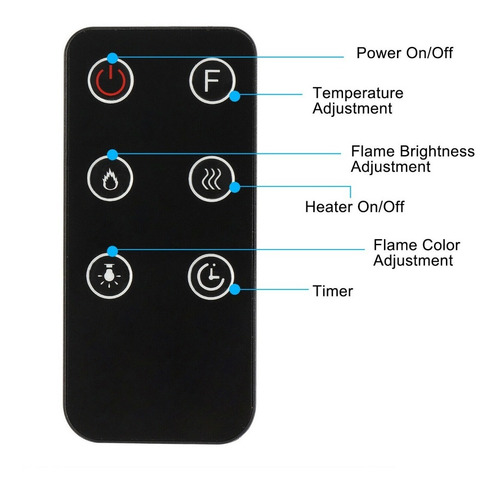 Chimenea Electrica Empotrable Con Iluminación Led De 101 Cms