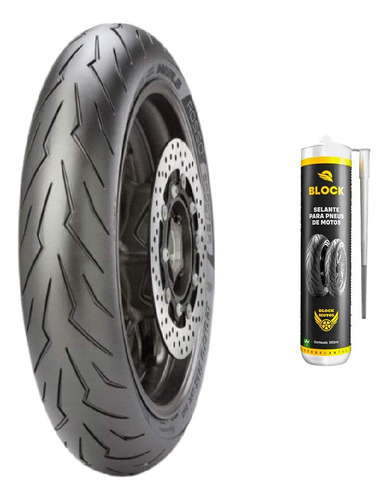 Pneu 120/70r15 56h Tl Diablo Rosso Scooter Pirelli + Selante