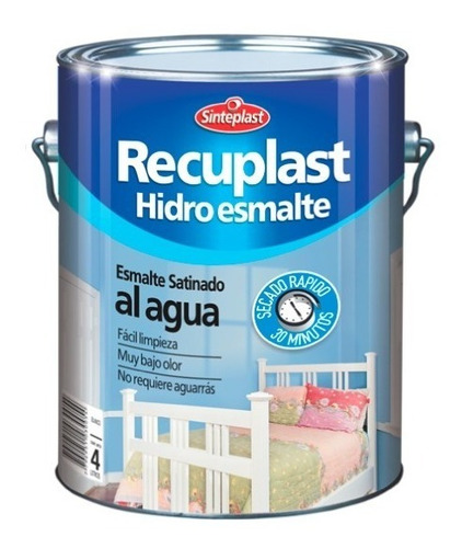 Recuplast Hidro Esmalte | Blanco Satinado | 4lt