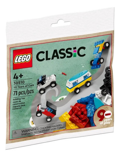 Lego Classic Bag -  90 Anos De Carros - 30510
