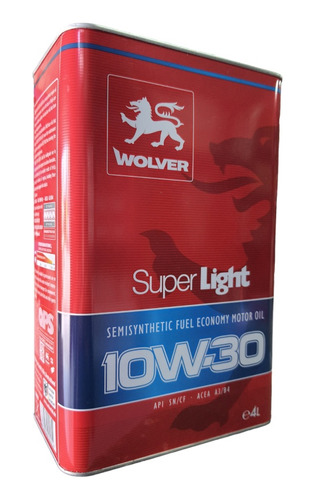 Aceite Wolver 10w30 Superlight 4 Litros Made In Alemania