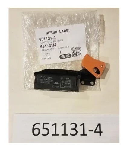 Interruptor Switch Makita Hm1800, 01, 10 (651131-4 6511314)