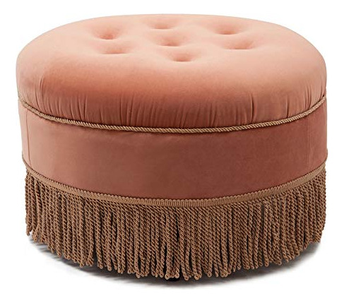 Jennifer Taylor Home Yolanda Ottoman, Naranja Pequeño