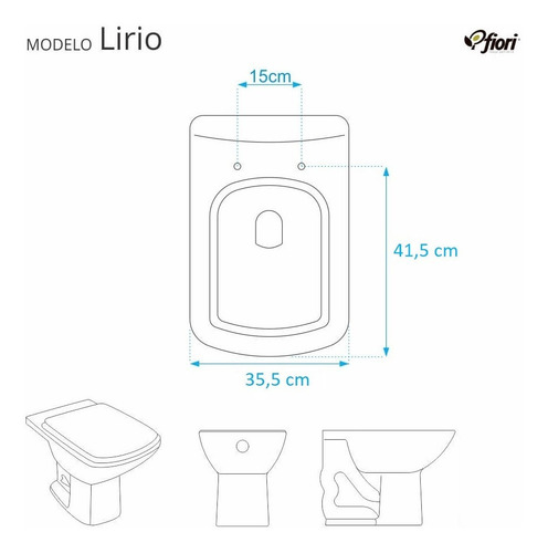 Assento Sanitário Com Amortecedor Lirio Branco Para Fiori