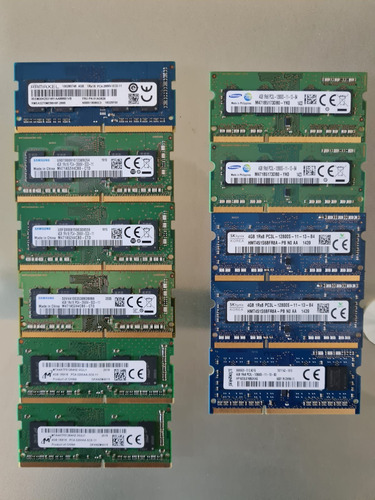 Lote De 11 Memorias Ram Ddr4 4gb Para Laptop