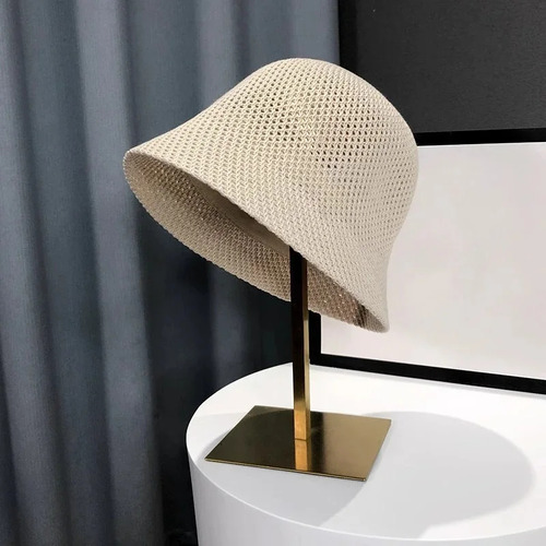 Sombrero Fino Y Transpirable Para Mujer, Con Forma De Cubo D