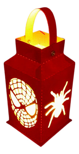 Enfeite De Festa / Vela Led Lampião Homem Aranha - Kit C/ 15