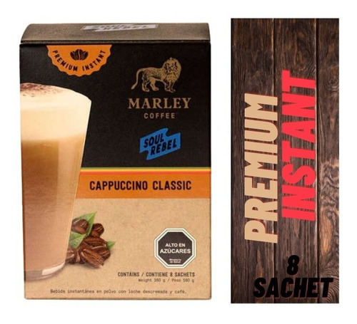 Cafe- Marley Coffee- Soul Rebel- Cappuccino Classic- Instant